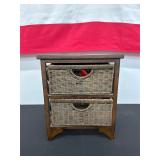 Wooden Table w Two Pull Out Drawers