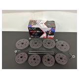 Cap 40 LB Vinyl Dumbbell Set