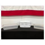 Plastic Storage Containers Set of 3
