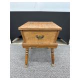 Vintage Wooden Lift-Top Table