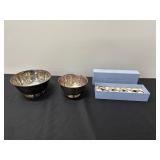 Vintage Silver Revere Bowl and Napkin Ring Set
