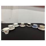 Assorted Porcelain Tea Cup and Saucer Set