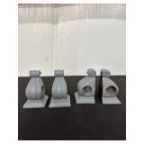 Set of Book Shelf Stoppers with Ornamental Design