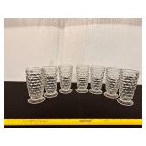 Set of Vintage MCM Fostoria 'cube' Tall Glasses