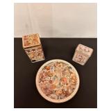 Vintage Victorian Themed Christmas Tins/Tray