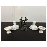 Lot of Decorative Items with Metal Bird...