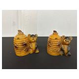 Honey Bear and Beehive Ceramic Containers