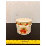 Vintage Tin Bucket/Pail with Lid