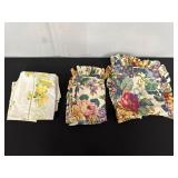 Set of Floral Pillowcases with Ruffled and...