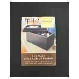 New Sonoma Spencer Storage Ottoman in Brown