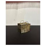 Ornamental Metal Basket with Decorative...