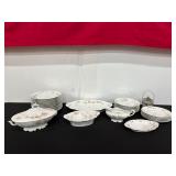 Hasburg Austrian Porcelain China Set from 1880s