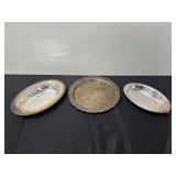 Set of Three Silver-Plated Serving Dishes