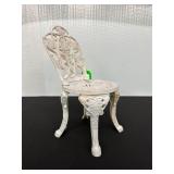 Ornate Cast Iron Miniature Chair