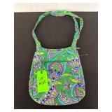 Vera Bradley Green Paisley Crossbody Bag