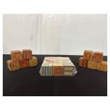 Set of Wooden Alphabet and Picture Blocks