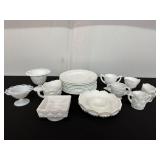 White Opaque Glass Dishware Collection,...