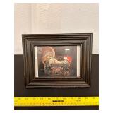 C D Boss&Sons Biscuit Crate-Box Rooster Framed Art
