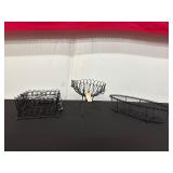 Set of Three Decorative Metal Wire Baskets