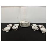 Set of Coffee Cups and Saucers by Noritake China