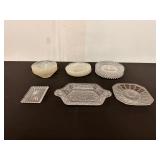 Antique Bowl Set,Candlewick Plate,Tiara Glass Tray