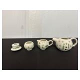 Snowman Ceramic Stacking Tea Set with Holiday...