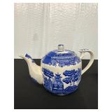 Vintage Blue & White Blue Willow Style Teapot