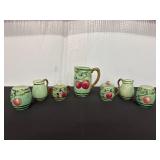Lot of Ceramic Apple-Themed Tableware by L&M Inc.