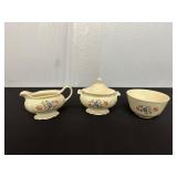 Homer Laughlin Virginia Rose Creamer, Sugar...