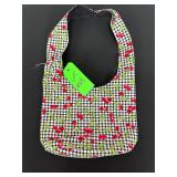 Reversible Cherry Print Fabric Handbag