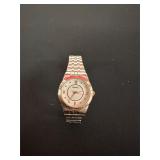 Style & Co. Watch Women Silver Tone Stretch Band