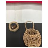 Set of Two Handcrafted Woven Willow Baskets