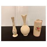 Vintage Porcelain Vases set of 3