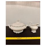 Antique Johann Haviland Porcelain Tureen & Pitcher