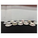 Collection of Fine China Teacups and Saucers