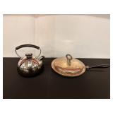 Silver-Plated Chafing Dish and Teapot