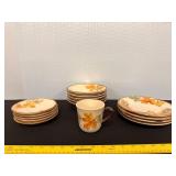 Vintage Franciscanware 'October' Plates&Bowls