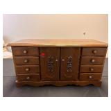Vintage Wooden Jewelry Box