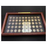 Statehood Quarter Collection in Wooden Display...