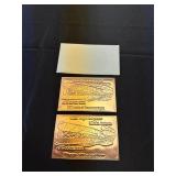 Copper Colored Metal Wright Brothers Pressed Decor