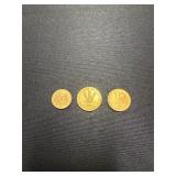 Hungarian Filler Coins, Set of Three