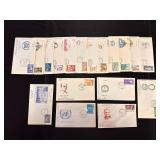 Assortment of Post Cards w Stamps from India