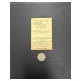 Hong Kong 10 Cent Nickel with Envelope, 1937 Issue