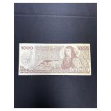 Banco de Mexico 1000 Pesos Banknote
