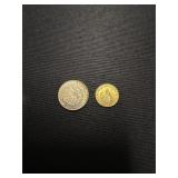 Set of Two Guatemala Currency Coins