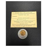 Encased Lincoln Cent by Tatham Stamp & Coin