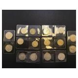 Collection of World Coins in Protective Holders