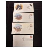 Wildlife Postage Cards with Stamps & Location