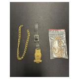 Metal Chains and ï¿½Get Wiseï¿½ Owl Buckle Lot