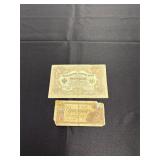 Two Russian Banknotes in Different Denominations